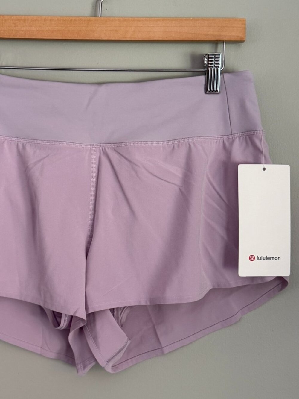 Lululemon Speed Up HR Short 2.5" Lilac Play NWT